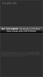 Mobile Screenshot of bsgw.de