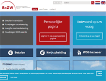 Tablet Screenshot of bsgw.nl
